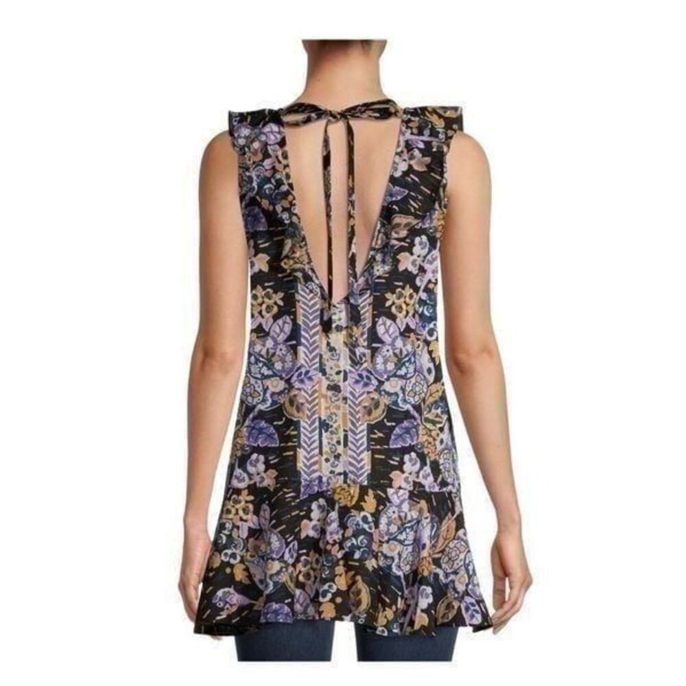 NWT Free People Summer In Tulum Printed Tunic Top Size L